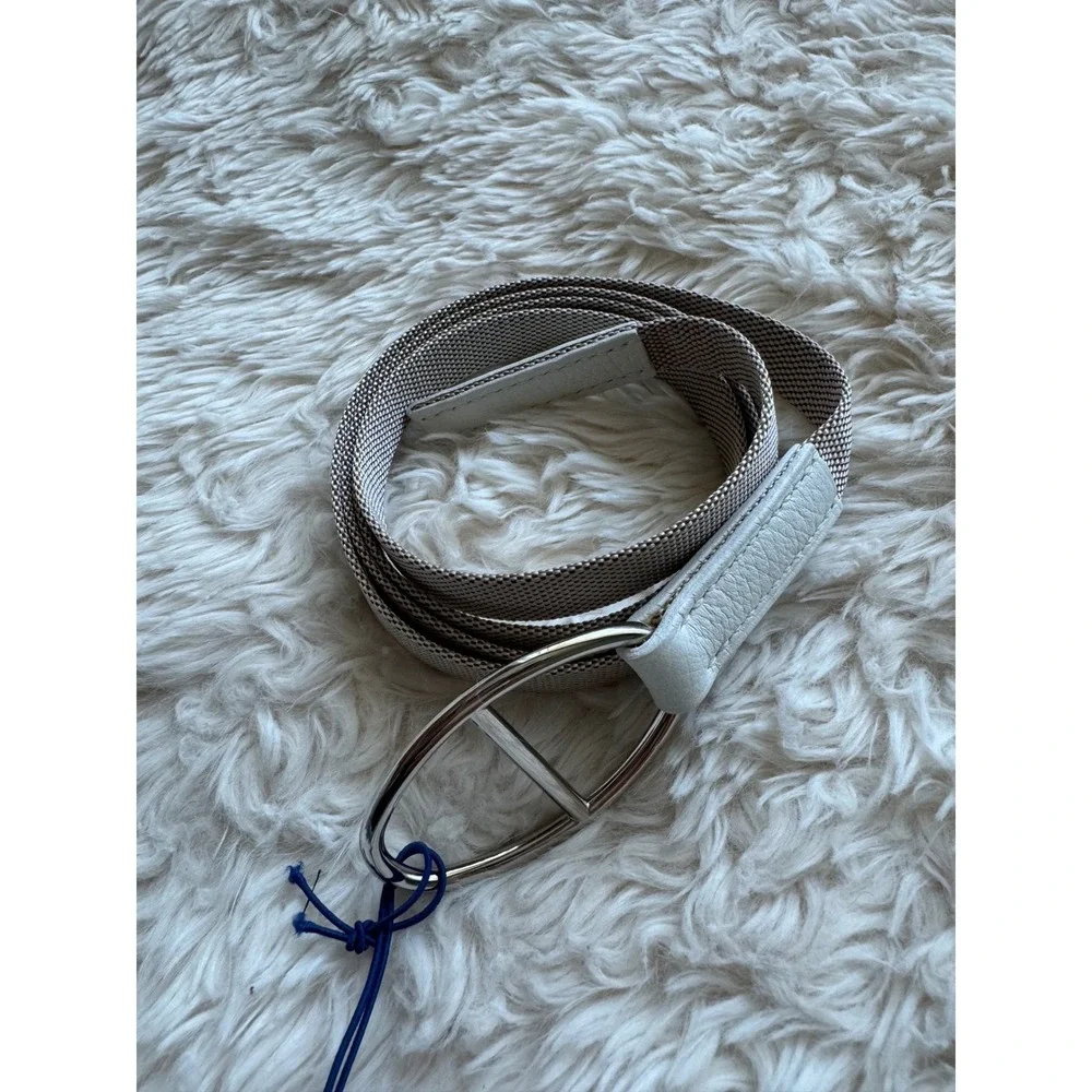 Hermès Chaine d'Ancre Canvas & Leather Belt Size OS